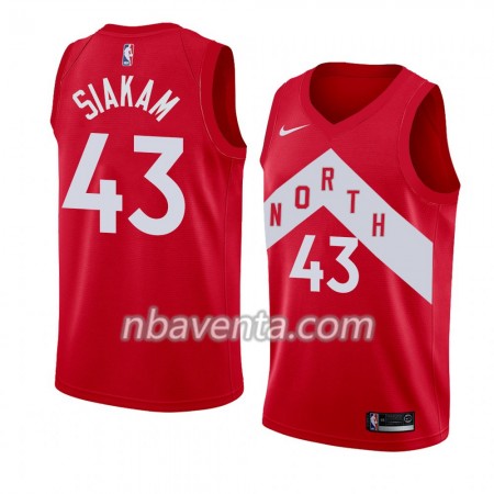 Camiseta Hombre Toronto Raptors Pascal Siakam 43 2018-19 Nike Rojo Swingman
